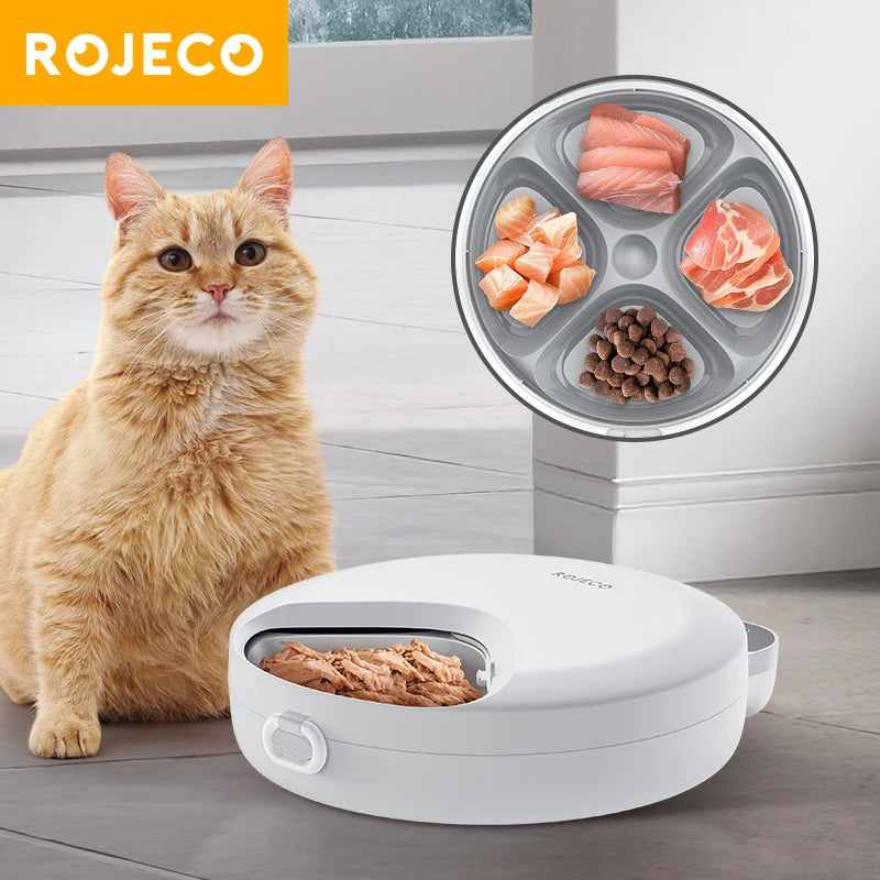 PawSoftly SmartMeal™ 4-Meal Automatic Pet Feeder