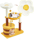 35-Inch Flower-Themed Cat Tree