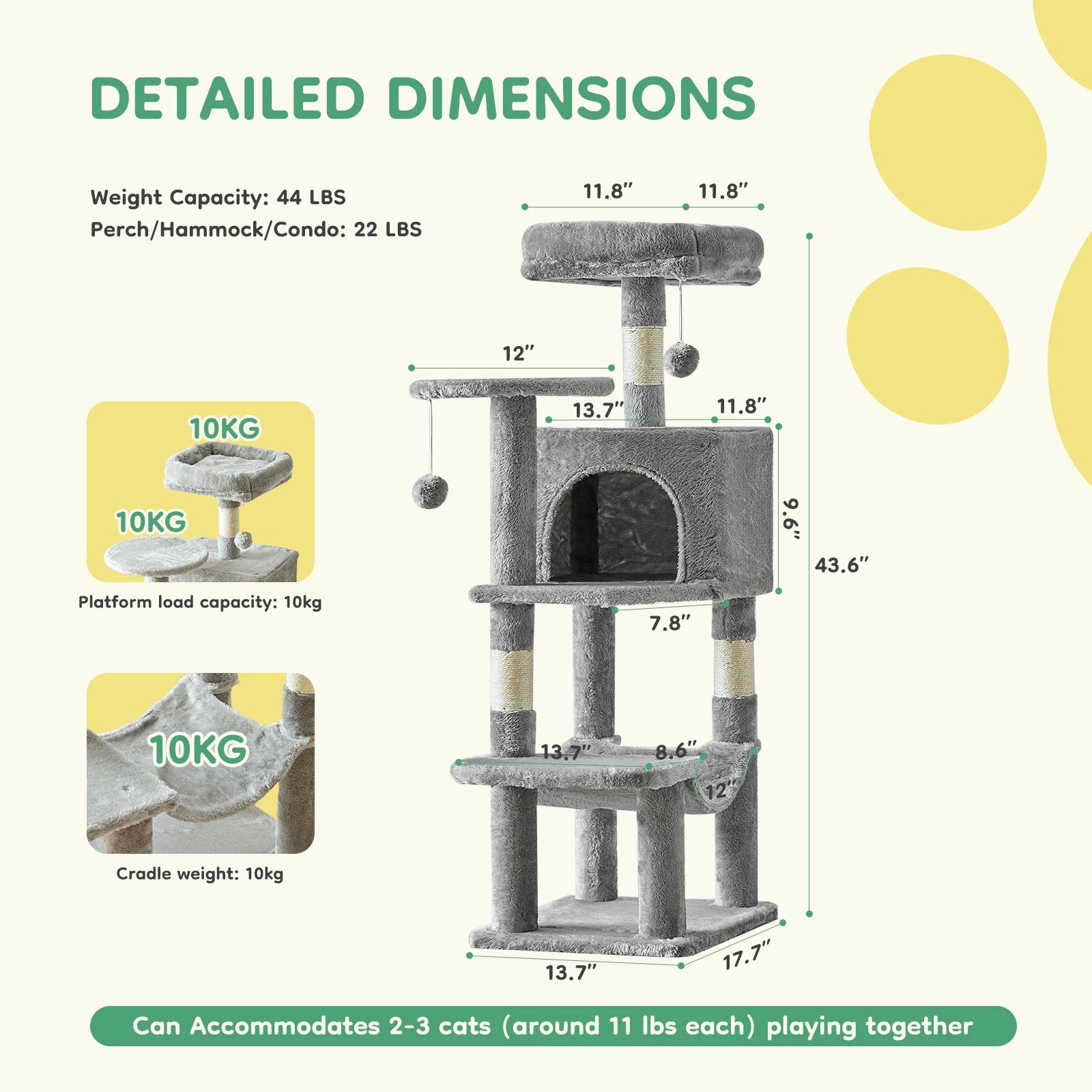 JHK 44-Inch Cat Tree