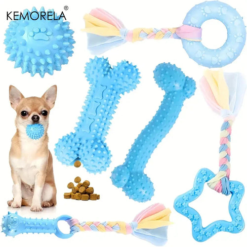 6 PCS Dog Chew Toys Set