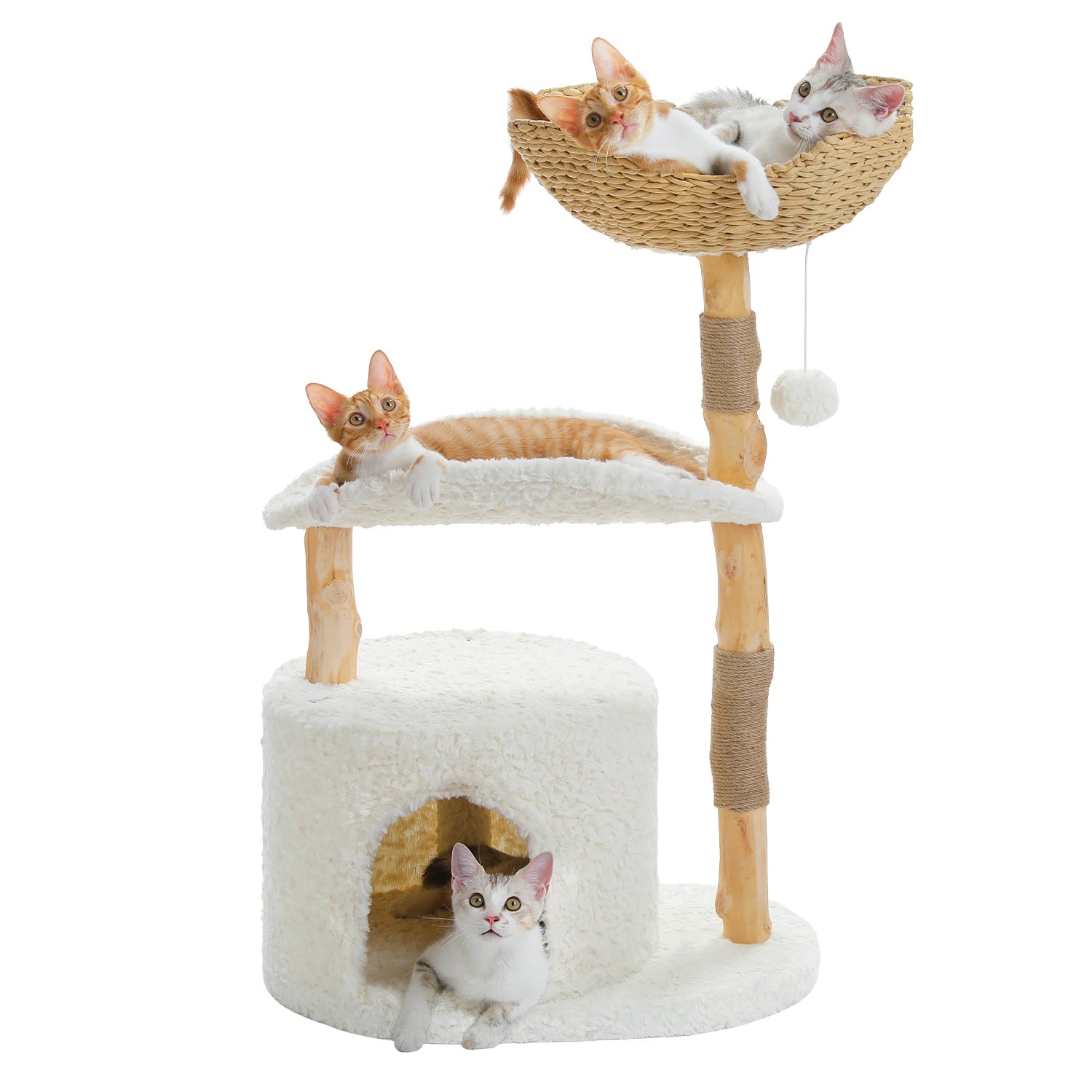 Pawsoftly LuxeNest™ Modern Cat Tree Tower