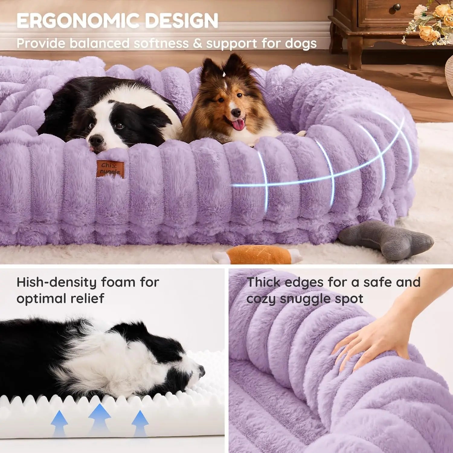 Giant Human Dog Bed for Adults