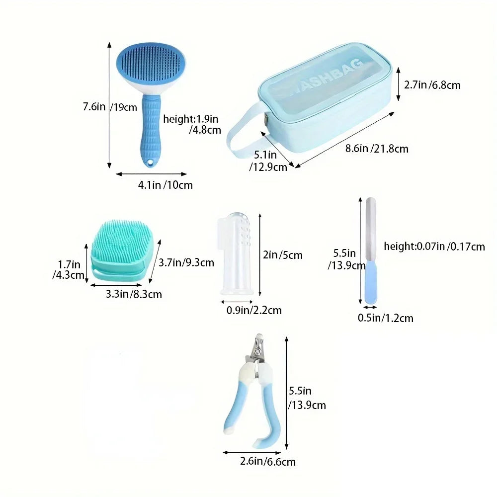 9-Piece Pet Grooming Kit