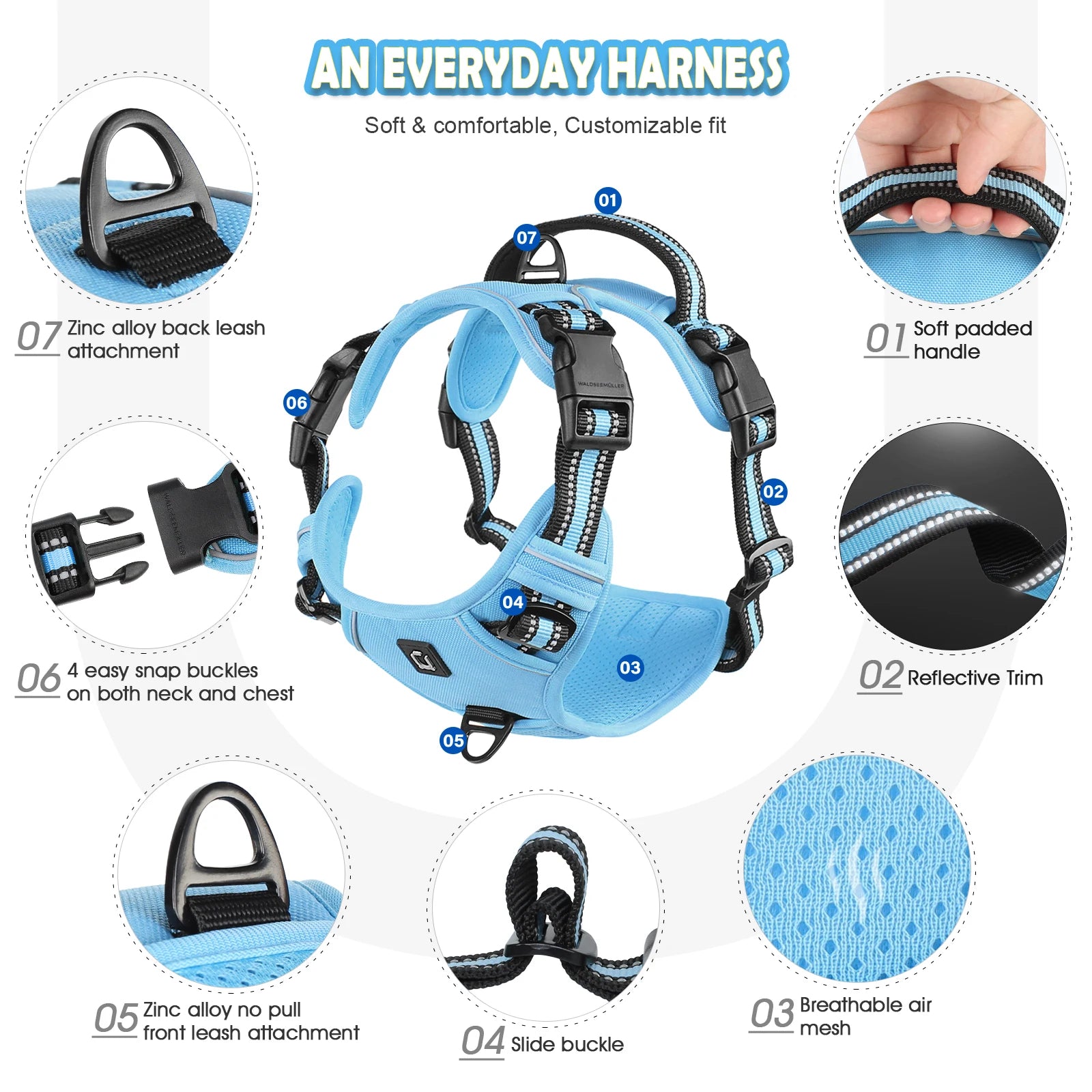 Dog Harness and Leash Combo