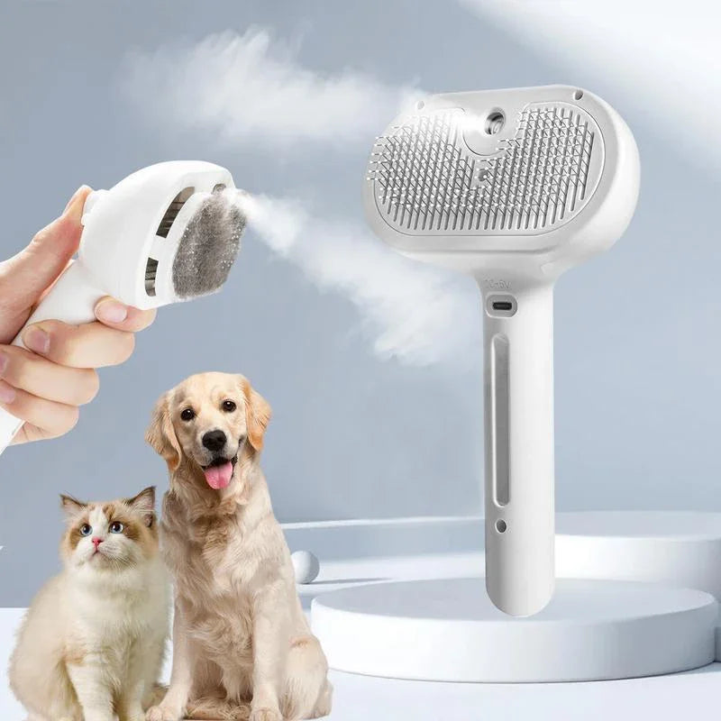 Dog Comb with Steam Massage